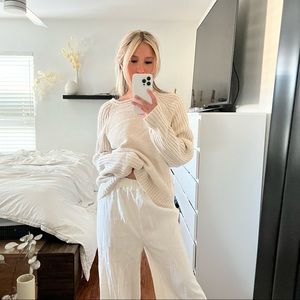 THRIFTED Oatmeal sweater. Will fit US Size XS-M.